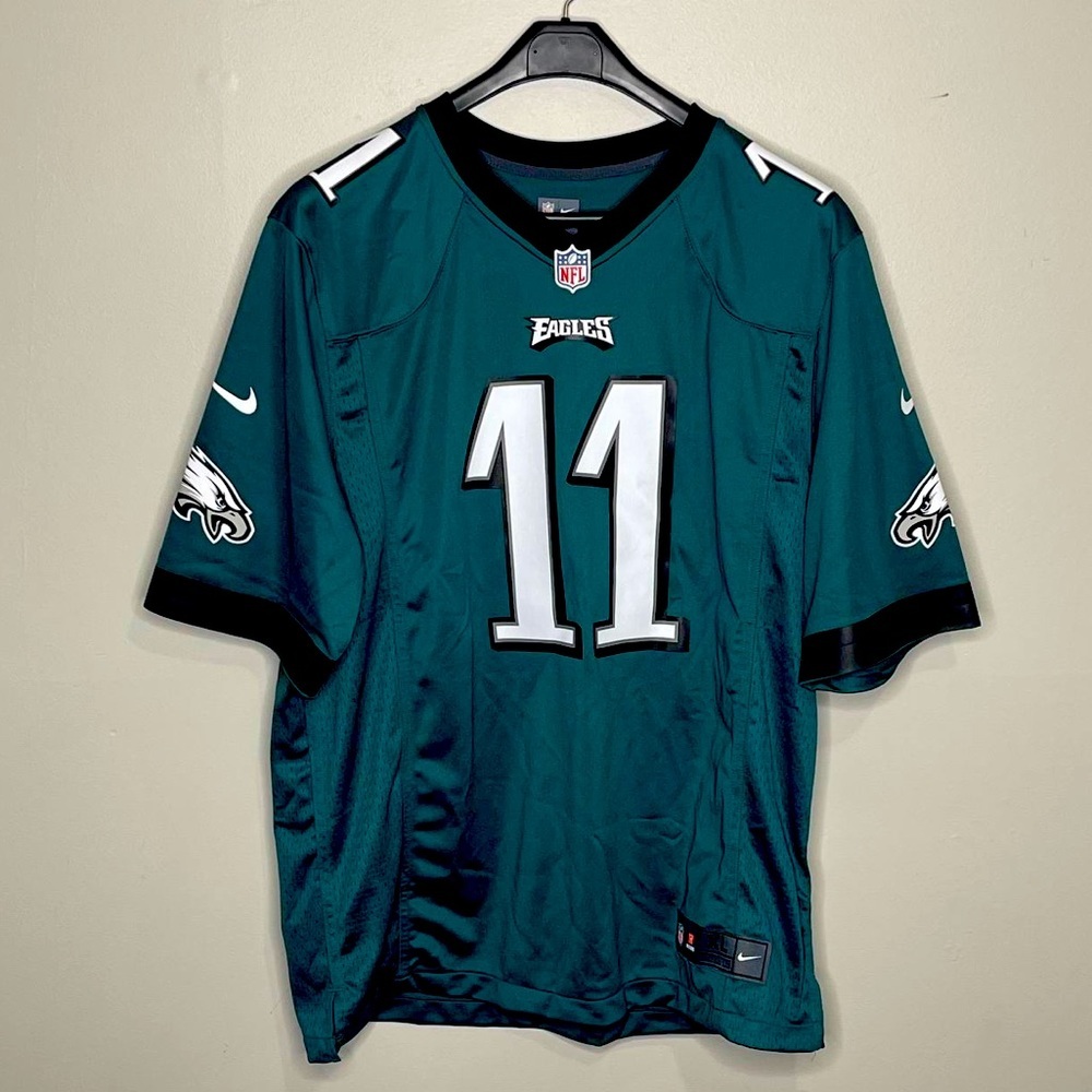 MEN CARSON WENTZ #11 PHILADELPHIA EAGLES‎  JERSEY SZ  XL. SUPER BOWL EDITION
